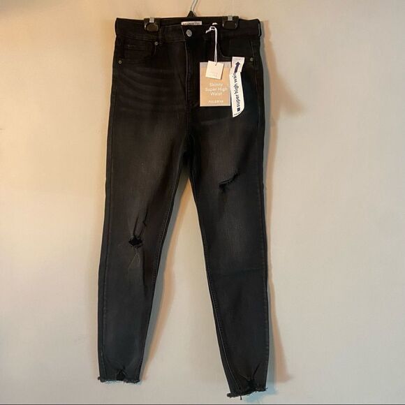 “Pull&Bear” Open Knee skinny Jeans NWT size 8 - Picture 2 of 8